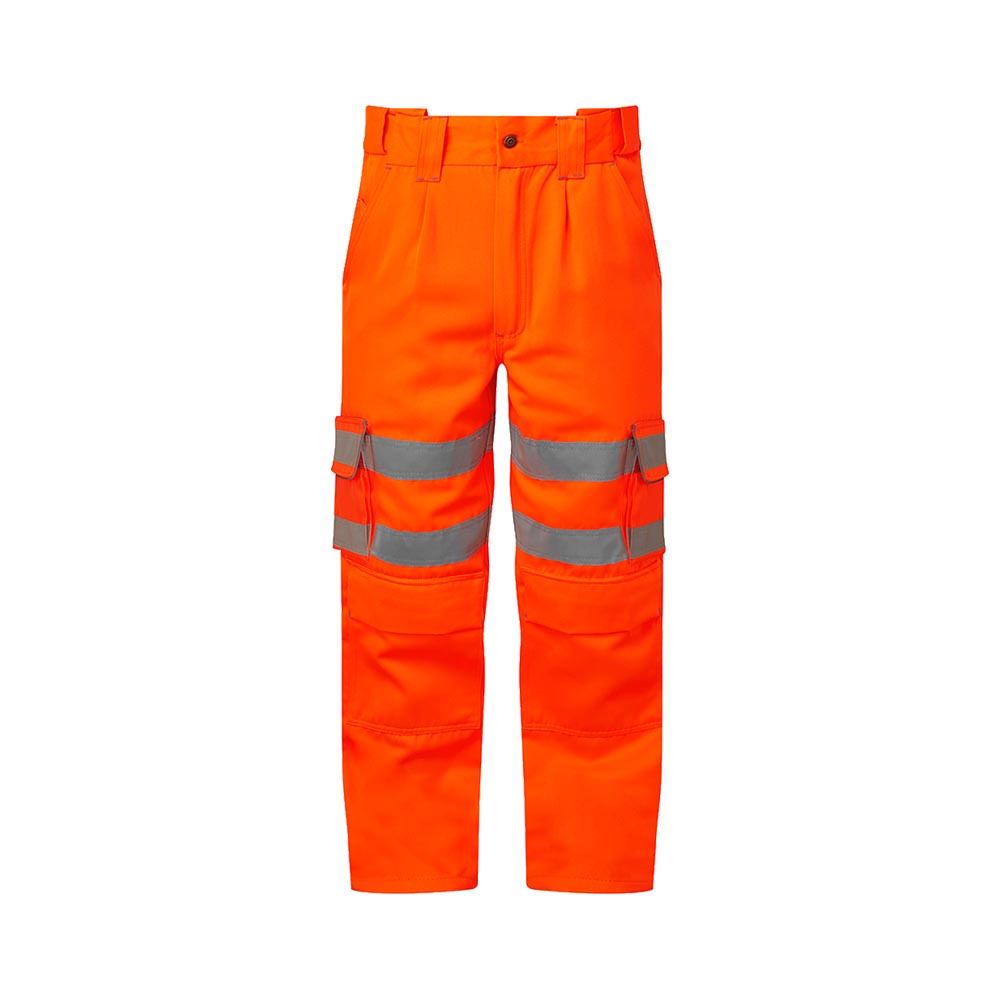 PULSAR PR336 Orange HiVis Cargo Trousers with Kneepad Pockets  Pulsar  Hi  Vis Clothing  Arco Ireland