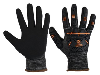 Samurai Cut 5 Safety Glove w/ back of hand impact and scuff protection