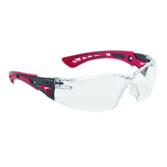 Bollé Safety Rush+ Safety Eyeshields with Platinum A/S and A/F coating